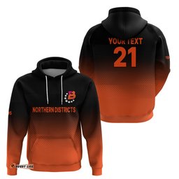custom text and number new zealand northern districts cricket hoodie the bave simple style