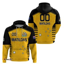 custom australia soccer hoodie matildas socceroos black vibe