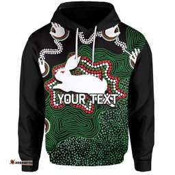 custom personalised rabbitohs hoodie aboriginal 2