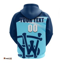 custom personalised and number nsw cricket hoodie