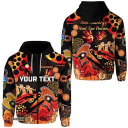 custom personalised parramatta zip hoodie eels indigenous naidoc heal country heal our nation black 01