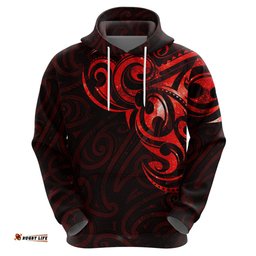 new zealand hoodie maori matariki galaxy sky red