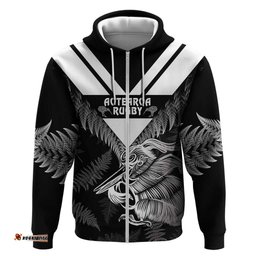 aotearoa silver fern rugby custom hoodie 2024 go kiwi