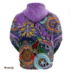 custom naidoc week 2024 fremantle dockers freo hoodie australia aboriginal dot painting