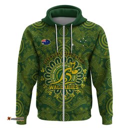 australia rugby hoodie wallabies go champions indigenous art