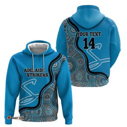 custom adelaide strikers hoodie indigenous art grunge style