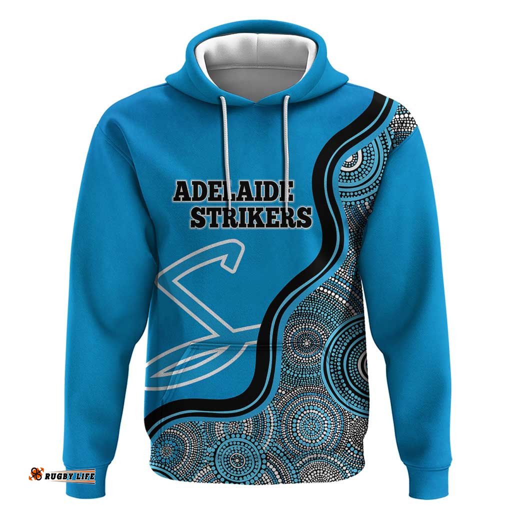 custom adelaide strikers hoodie indigenous art grunge style
