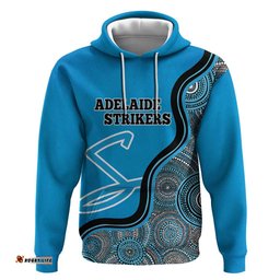 custom adelaide strikers hoodie indigenous art grunge style