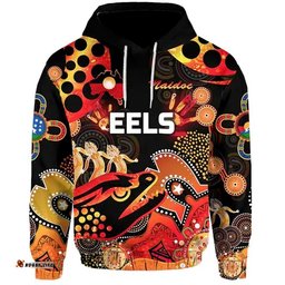custom personalised parramatta hoodie eels indigenous naidoc heal country heal our nation black custom text and number 04