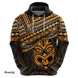 personalised matariki new zealand hoodie maori new year tiki gold version