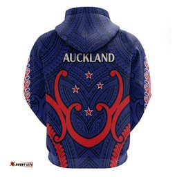 new zealand auckland cricket hoodie polynesian with maori koru