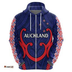 new zealand auckland cricket hoodie polynesian with maori koru