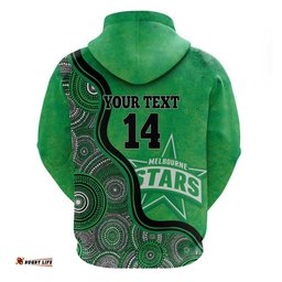 custom melbourne stars hoodie indigenous art grunge style