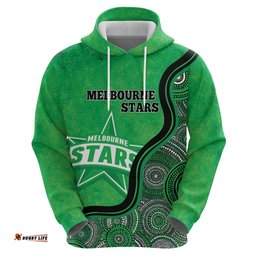 custom melbourne stars hoodie indigenous art grunge style