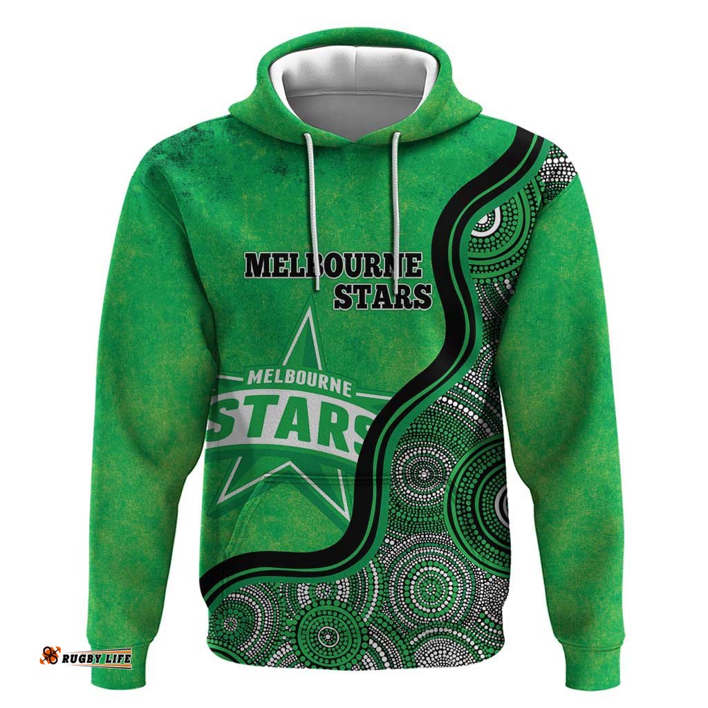 custom melbourne stars hoodie indigenous art grunge style