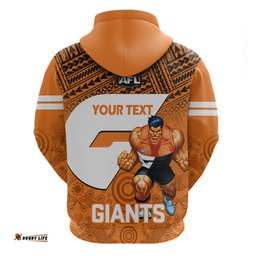 personalised giants football hoodie gws go champions polynesian indigenous art