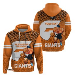 personalised giants football hoodie gws go champions polynesian indigenous art