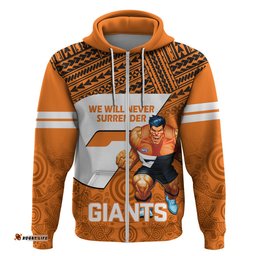 personalised giants football hoodie gws go champions polynesian indigenous art