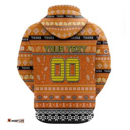 personalized tigers rugby xmas hoodie australia nrl mascot