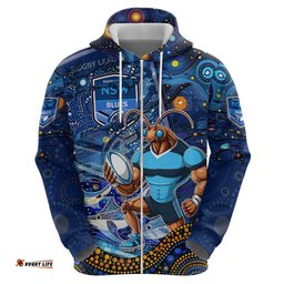 personalised mascot nsw blues rugby hoodie aboriginal galaxy