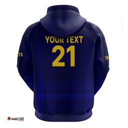 custom text and number new zealand otago cricket hoodie the volts simple style
