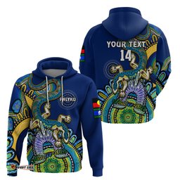 custom text and number australia naidoc hoodie palyku indigenous lizard for our elders