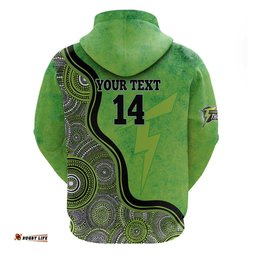 custom sydney thunder hoodie indigenous art grunge style