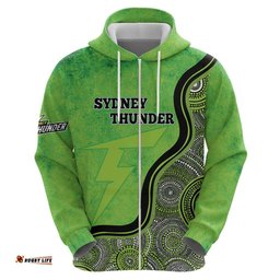 custom sydney thunder hoodie indigenous art grunge style