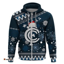 custom carlton blues football hoodie christmas vibe