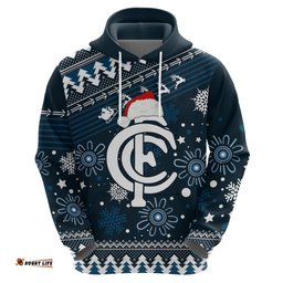custom carlton blues football hoodie christmas vibe