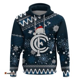 custom carlton blues football hoodie christmas vibe