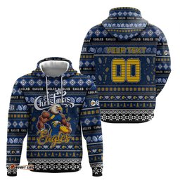 personalized eagles football xmas hoodie australia afl mascot