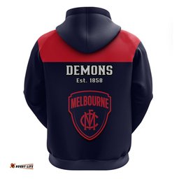 melbourne football hoodie go demons sporty style