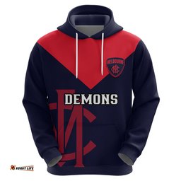 melbourne football hoodie go demons sporty style