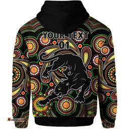 custom personalised penrith hoodie panthers indigenous vibes custom text and number 09