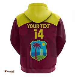 personalised west indies cricket hoodie go windies dynamic version