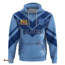 nsw blues indigenous zip hoodie new south wales
