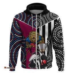 afl magpies combine lions hoodie together go champions