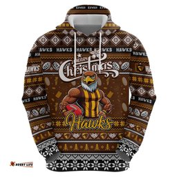 personalized hawks football xmas hoodie australia afl mascot