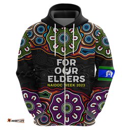 naidoc hoodie aboriginal tribal coloful