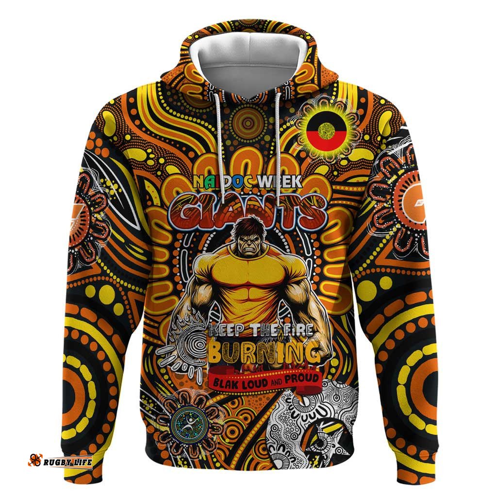 custom gws giants naidoc week 2024 hoodie mascot football