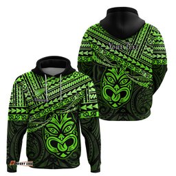 personalised matariki new zealand hoodie maori new year tiki green version