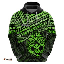 personalised matariki new zealand hoodie maori new year tiki green version