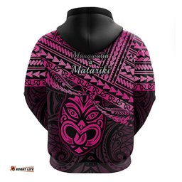 matariki new zealand hoodie maori new year tiki pink version