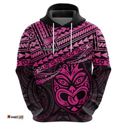 matariki new zealand hoodie maori new year tiki pink version