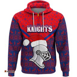 clothing newcastle knights christmas zip hoodie