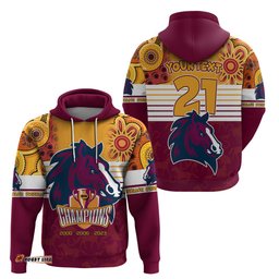 custom nrl broncos champions hoodie proud newcastle aboriginal vibe