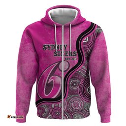 custom sydney sixers hoodie indigenous art grunge style