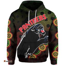custom personalised panthers aboriginal hoodie
