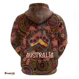animal australia aboriginal art hoodie